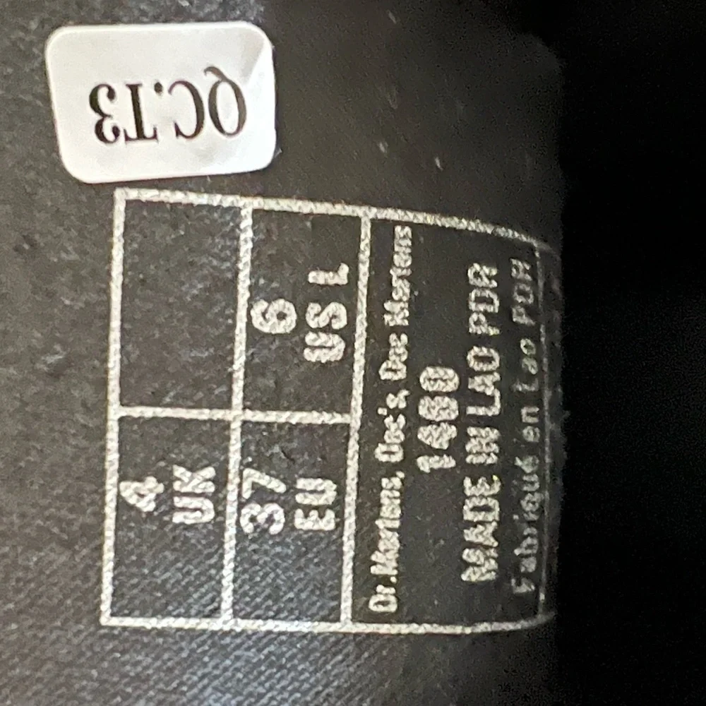 NEW Dr. Martens  Black Leather Boots Size 6 - Picture 8 of 10